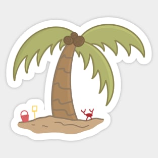 Todo lo que necesito son palmeras Sticker